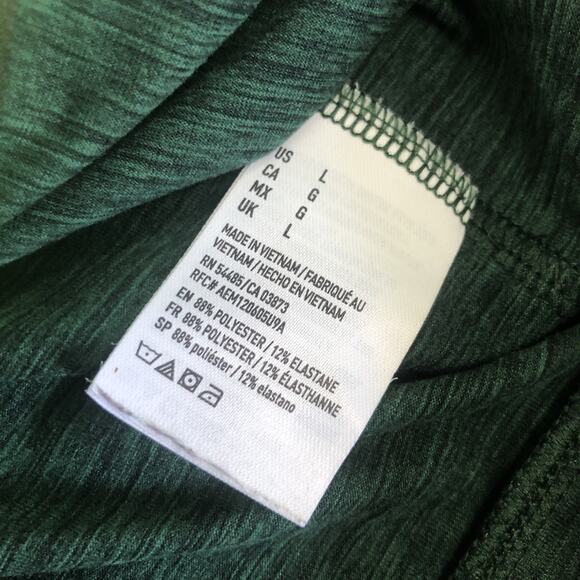 Amercian Eagle Outfitters Men's Flex Hoodie Large Green Pullover Kangaroo Pocket - Picture 8 of 11